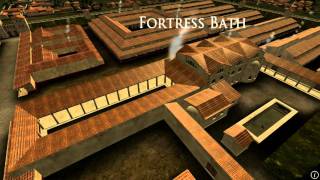 Animation of ancient Roman Fort in Caerleon Wales [upl. by Wesle274]