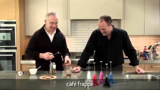 How to make a frappé coffee using an aerolatte milk frother [upl. by Nalyak]