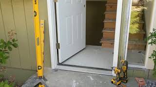 Jeld Wen Front Door Installation  Really crappy products and craftsmanship PART 1 [upl. by Wilmette]