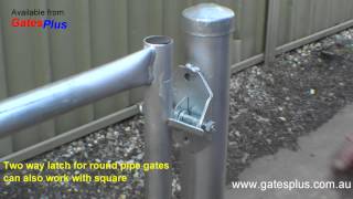 Gate Latch 2 way for round pipe and square [upl. by Dicky]