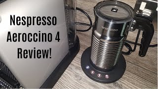 Nespresso Aeroccino 4 Milk Frother Review  Worth upgrading from the Aeroccino 3 [upl. by Bogey]