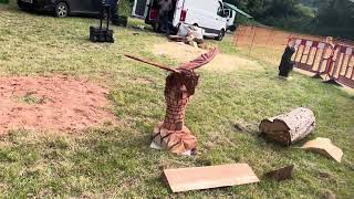 A fabulous range of wooden sculpture at Caerleon festival 2024 [upl. by Jerome]