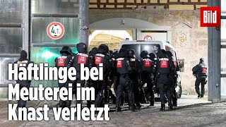 Gefängnismeuterei Polizei stürmt Knast in Thüringen  JVA Untermaßfeld [upl. by Letram889]